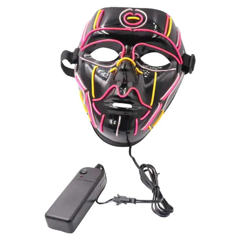 Creative LED Light-Up Mask for Halloween Party Decor - luxuryhomedecoridea.com