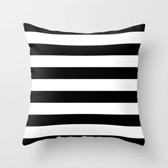 Yellow Cartoon Checkered Cushion Cover for Home Decor