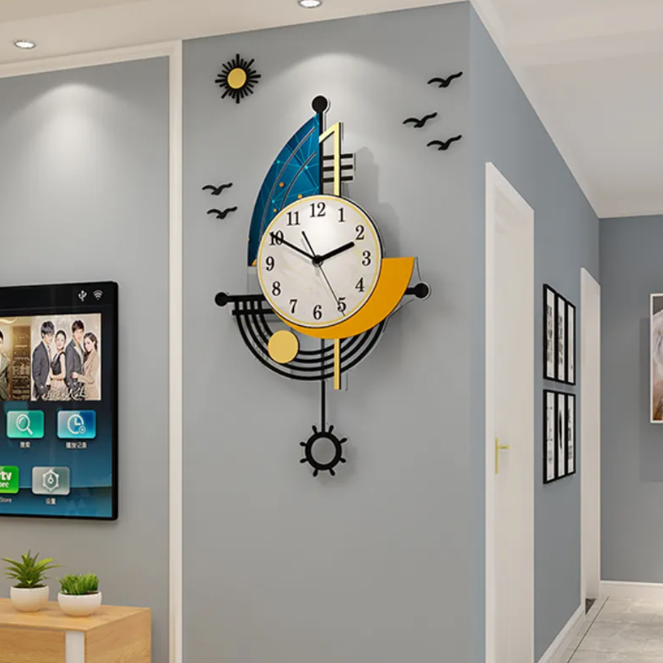 Luxury Wall Clock Living Room Decor