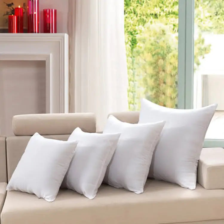 White Polished Sofa Cushion with PP Cotton Core - luxuryhomedecoridea.com