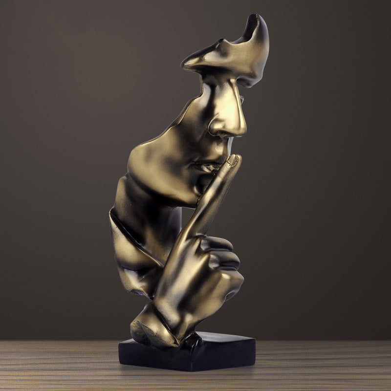 Modern Minimalist Silent Gold Ornament for Home Decor