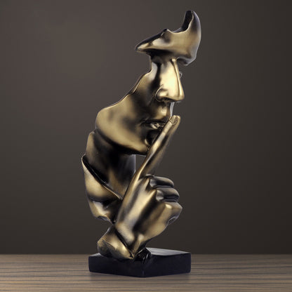 Modern Minimalist Silent Gold Ornament for Home Decor