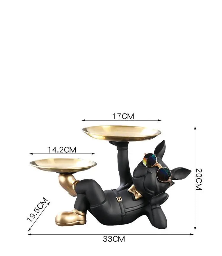 Decorative Dog Key Tray and Storage Organizer