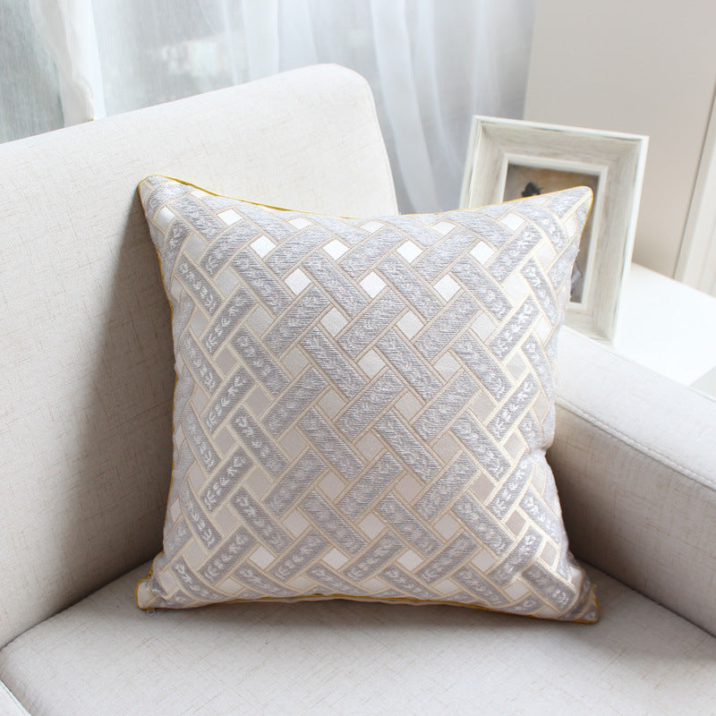 Chenille Jacquard Decorative Throw Pillow