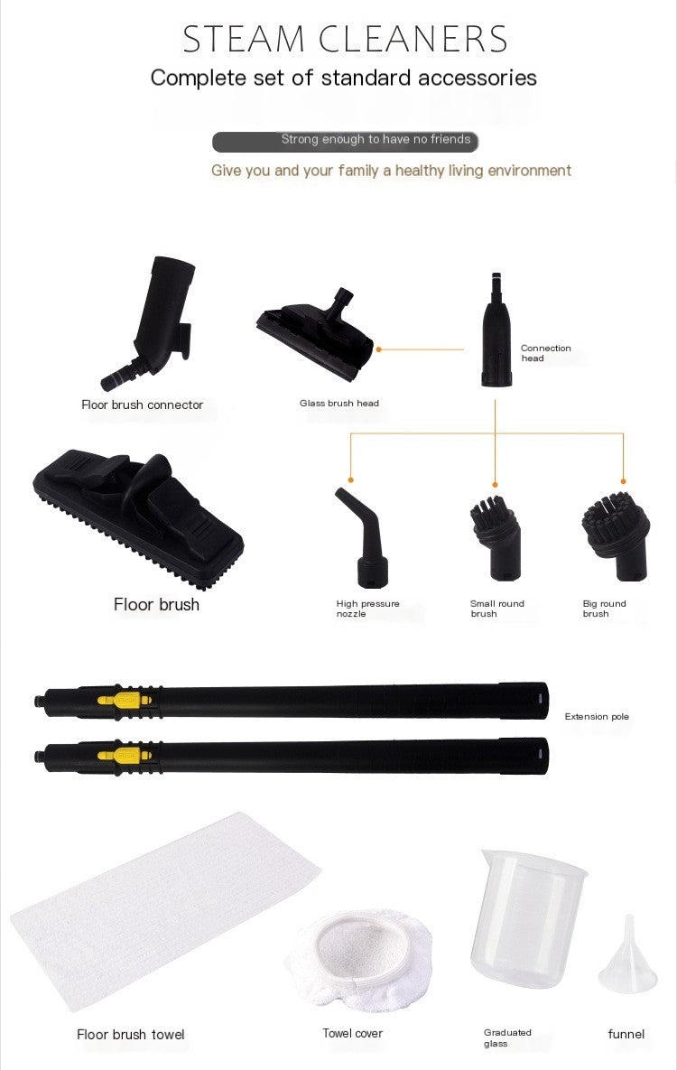 High Temperature Steam Cleaner Set (One Set)