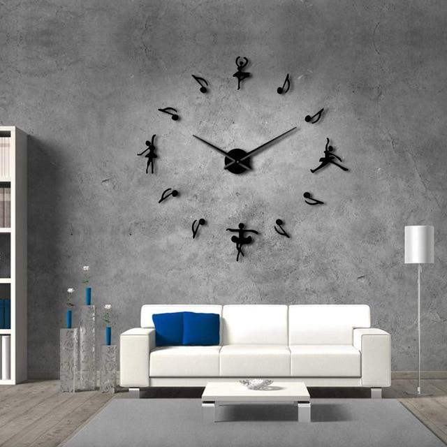 Ballet and Musical Note Wall Clock