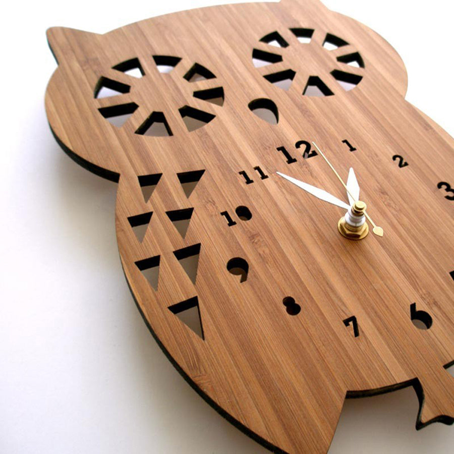 Owl Wall Clock - Animal Decor