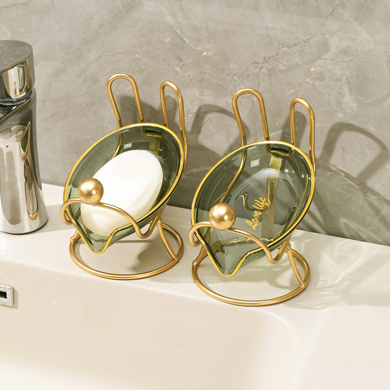 Creative Rabbit Shape Luxury Soap Dish and Drain Tray