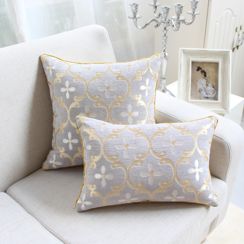 Chenille Jacquard Decorative Throw Pillow