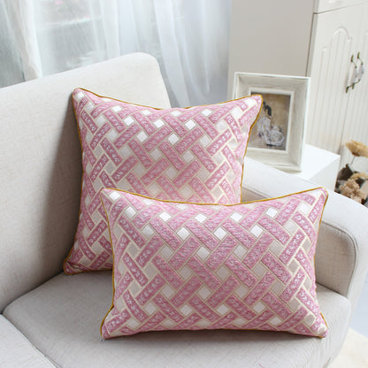 Chenille Jacquard Decorative Throw Pillow