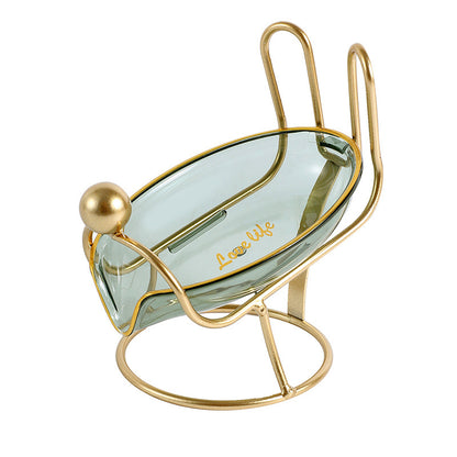 Creative Rabbit Shape Luxury Soap Dish and Drain Tray