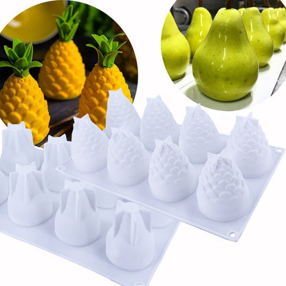 Silicone Fruit-Shaped Molds for Halloween Candles & Cakes