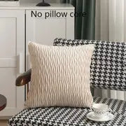 1pc Solid Color Throw Pillow Cover (Pillow Not Included)