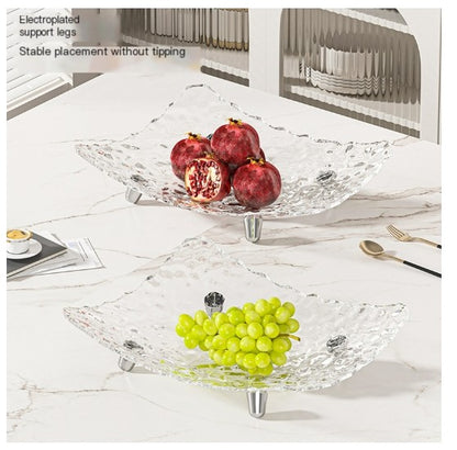 Luxury Transparent Snack Tray for Home and Hotel Use