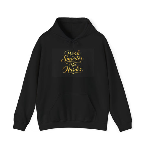 Work Smarter Not Harder Hoodie — Motivational Gold Script Pullover - luxuryhomedecoridea.com