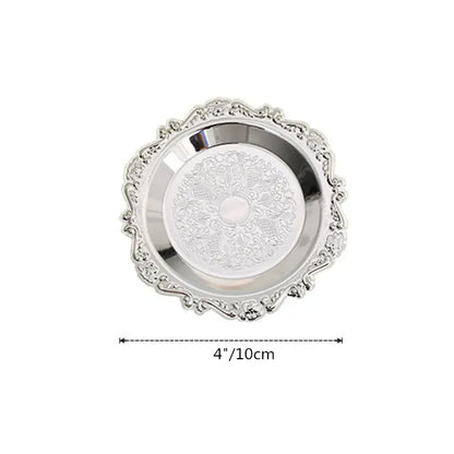 European Style Iron Snack Dish - Vintage Luxury Tray