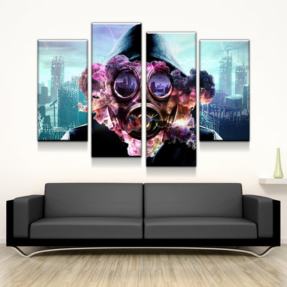 Framed Canvas Wall Art - Tarsier Monkey Design