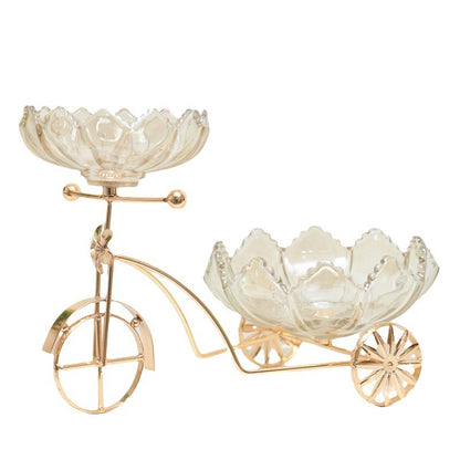 Modern European Luxury Glass Fruit Bowl for Home Decor