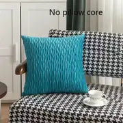 1pc Solid Color Throw Pillow Cover (Pillow Not Included)