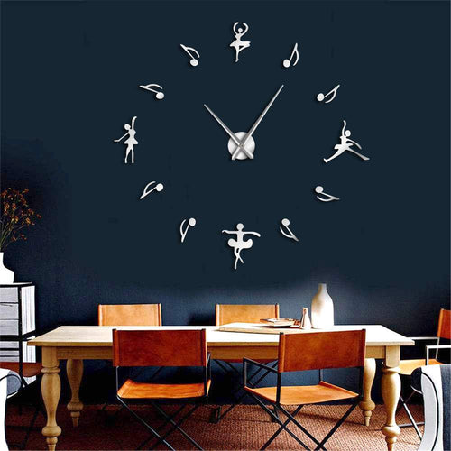 Ballet and Musical Note Wall Clock