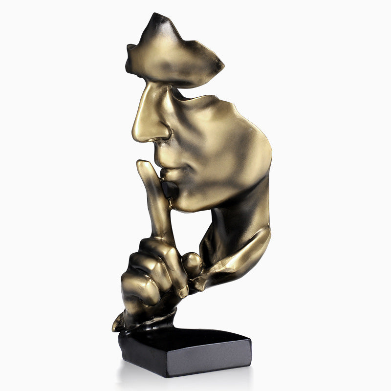 Modern Minimalist Silent Gold Ornament for Home Decor