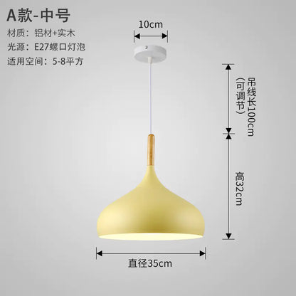 Nordic Style Vintage Restaurant Pendant Light Fixture