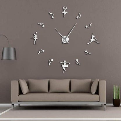 Ballet and Musical Note Wall Clock