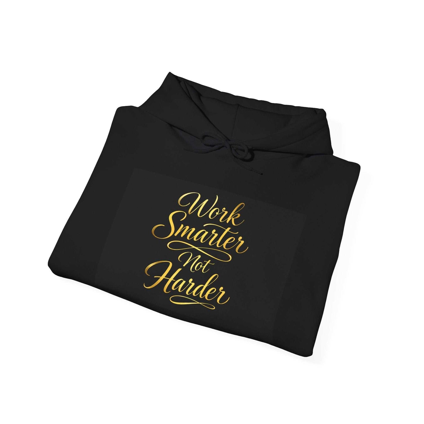 Work Smarter Not Harder Hoodie — Motivational Gold Script Pullover - luxuryhomedecoridea.com