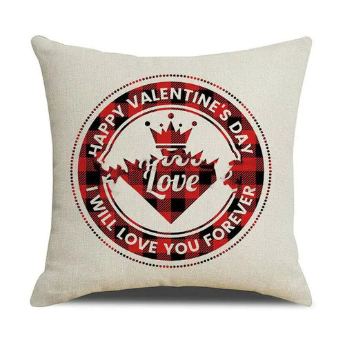 Valentine's Day Red Pillowcase Cushion Cover