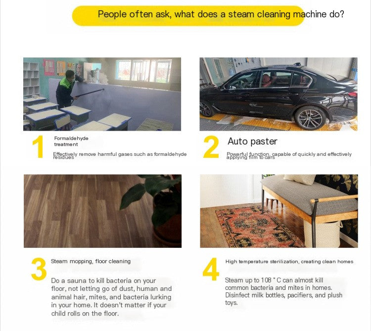 High Temperature Steam Cleaner Set (One Set)