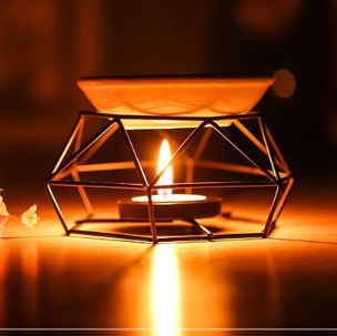 Spatial Iron Incense Burner and Indoor Candle Holder