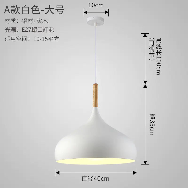 Nordic Style Vintage Restaurant Pendant Light Fixture