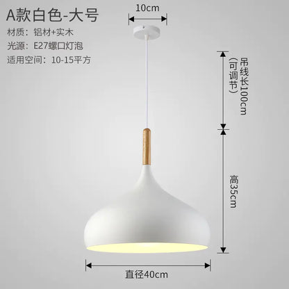 Nordic Style Vintage Restaurant Pendant Light Fixture