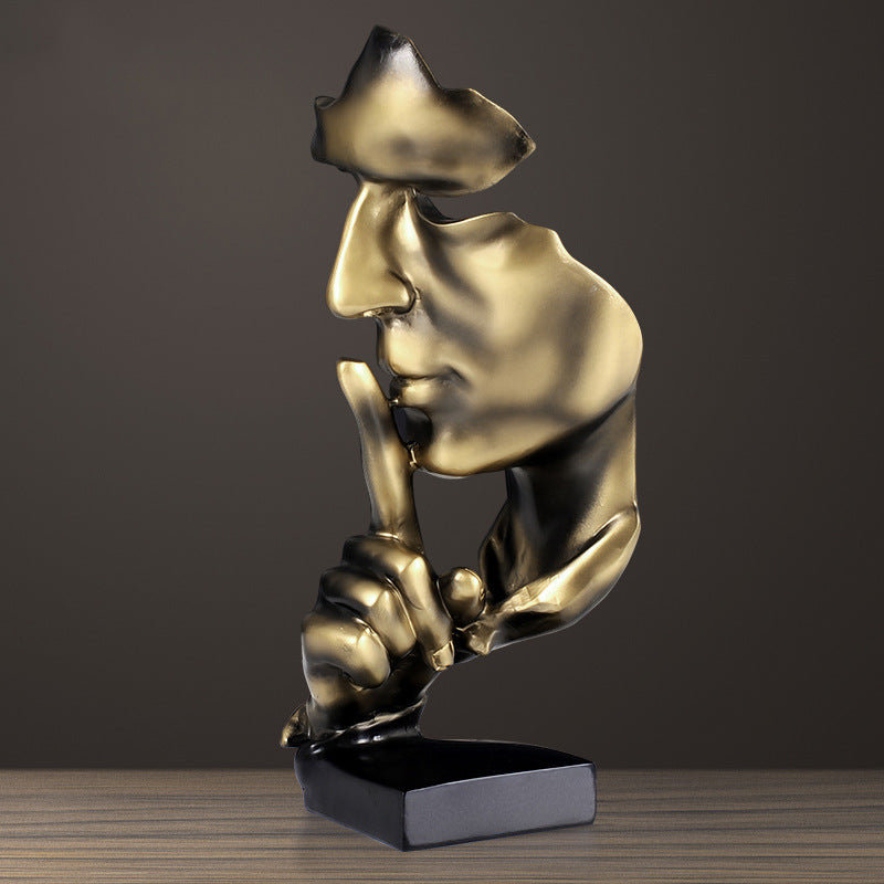 Modern Minimalist Silent Gold Ornament for Home Decor