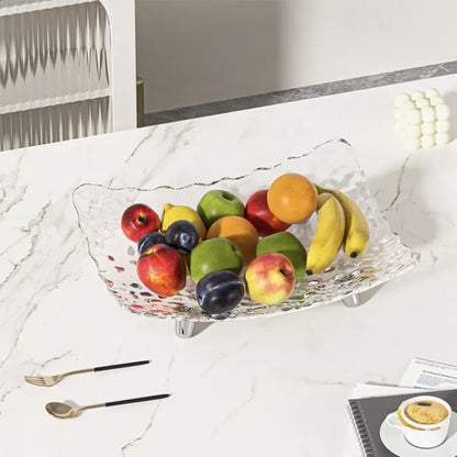 Luxury Transparent Snack Tray for Home and Hotel Use