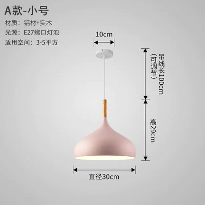 Nordic Style Vintage Restaurant Pendant Light Fixture