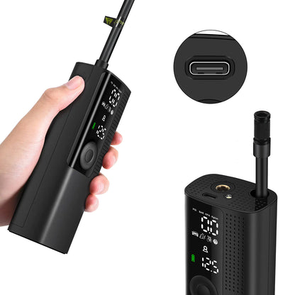 Portable Smart Car Tire Inflator with Digital Display
