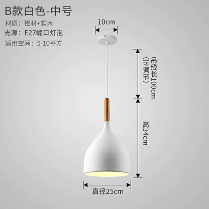 Nordic Style Vintage Restaurant Pendant Light Fixture