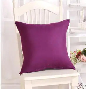 Solid Color Plush Pillow Covers for Sofa and Office - luxuryhomedecoridea.com