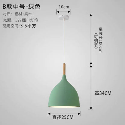 Nordic Style Vintage Restaurant Pendant Light Fixture