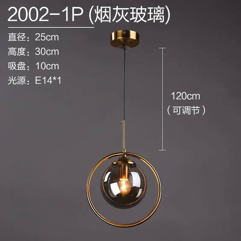 Nordic Modern Minimalist Glass Pendant Light