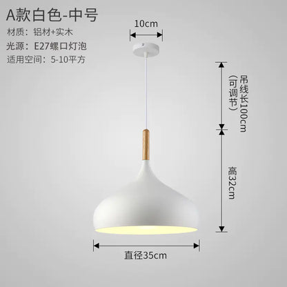 Nordic Style Vintage Restaurant Pendant Light Fixture