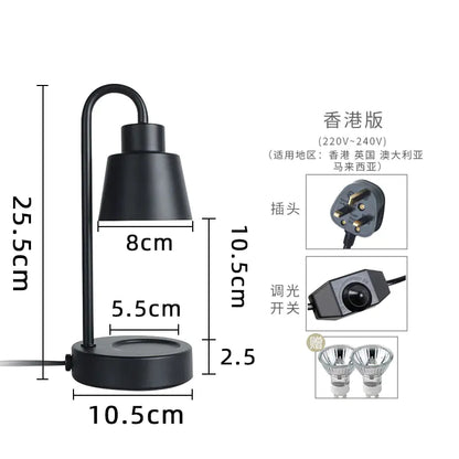 Mini Retro Aroma Wax Melter Lamp with Romantic Design