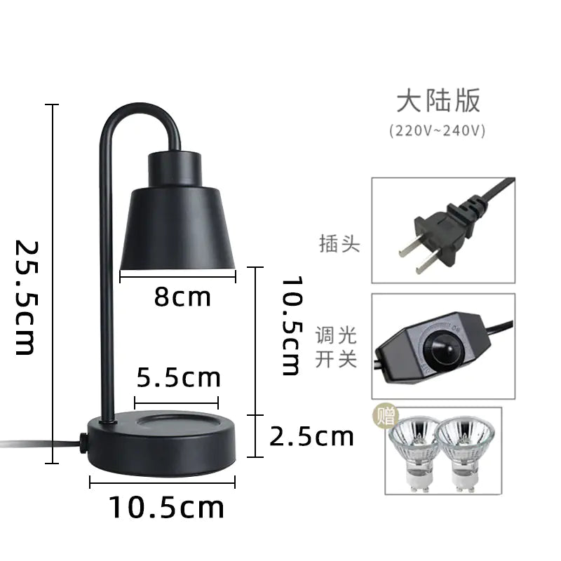 Mini Retro Aroma Wax Melter Lamp with Romantic Design