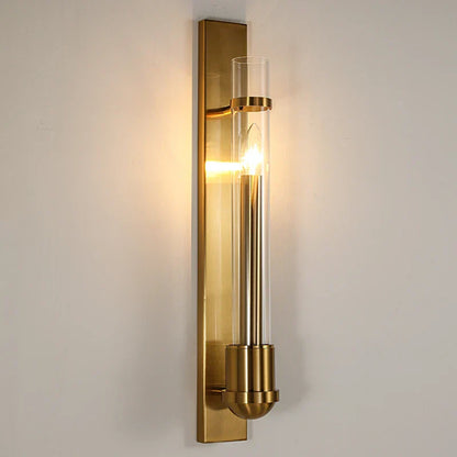 Elegant Modern American Style Wall Lamp - Golden Luminaire Perfect for Creating a Home Atmosphere in the Living Room, Bedroom, and Aisle