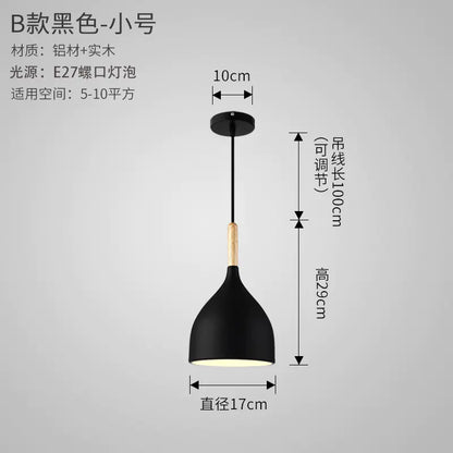 Nordic Style Vintage Restaurant Pendant Light Fixture