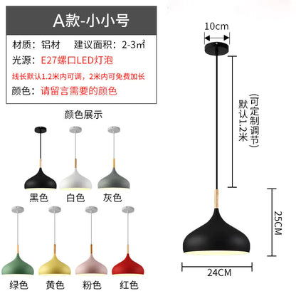 Nordic Style Vintage Restaurant Pendant Light Fixture