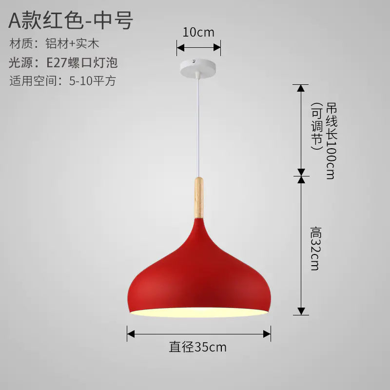 Nordic Style Vintage Restaurant Pendant Light Fixture