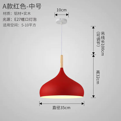 Nordic Style Vintage Restaurant Pendant Light Fixture