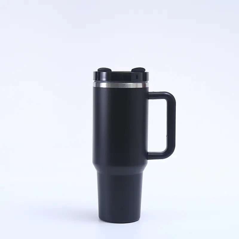 1200ML Insulated Travel Mug with Handle and Straw